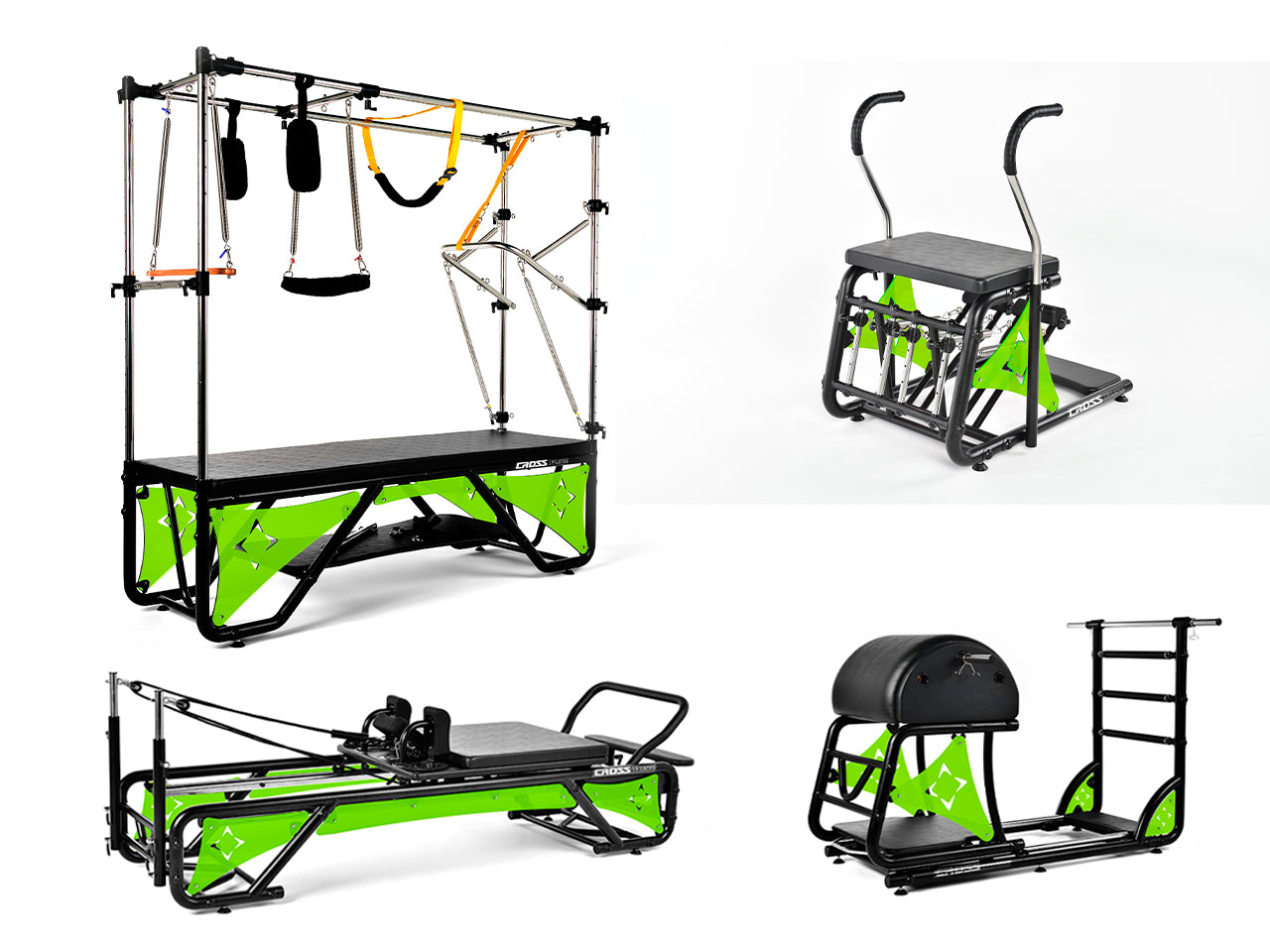 Kit Studio Cross Pilates Completo + Acrílico Verde Fluorescente - Arktus